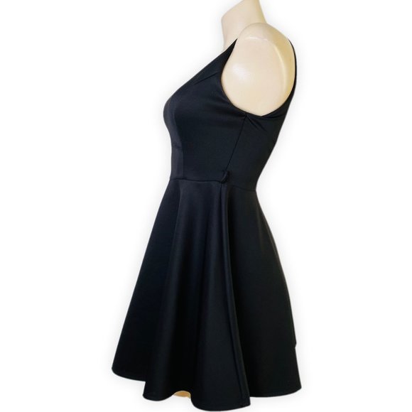 Fit and Flare Black Dress Size S - Picture 4 of 9